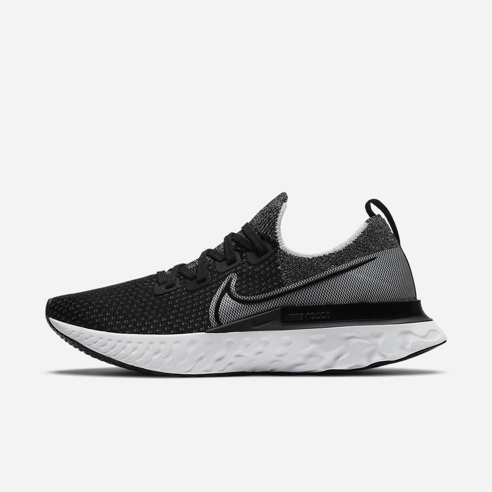 Chaussure De Running Nike React Infinity Run Flyknit Noir 5792-401 Black/White/White Homme | NIY-64486281